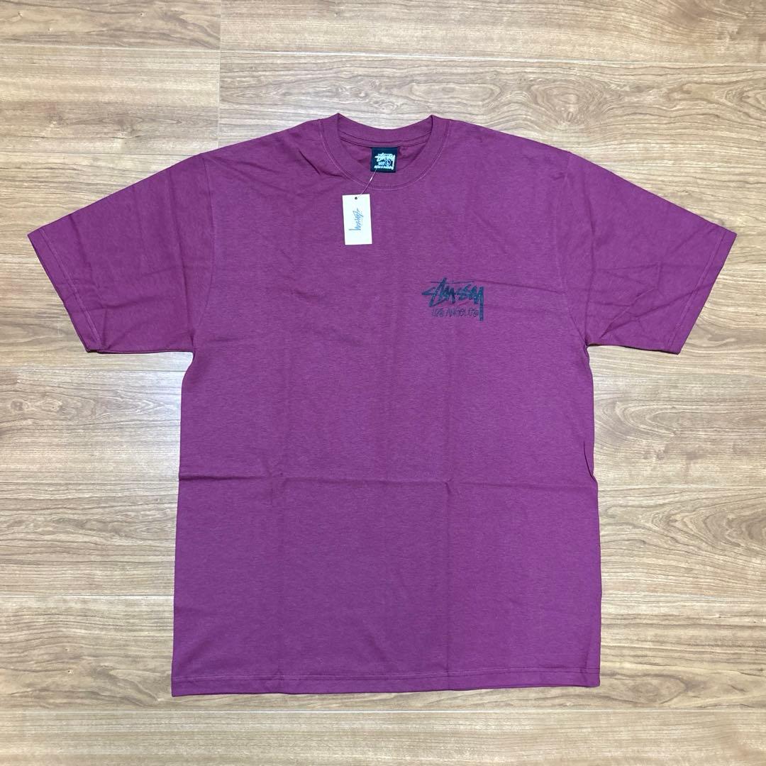STUSSY（ストゥーシー） ロサンゼルス限定 Tシャツ L ワイン