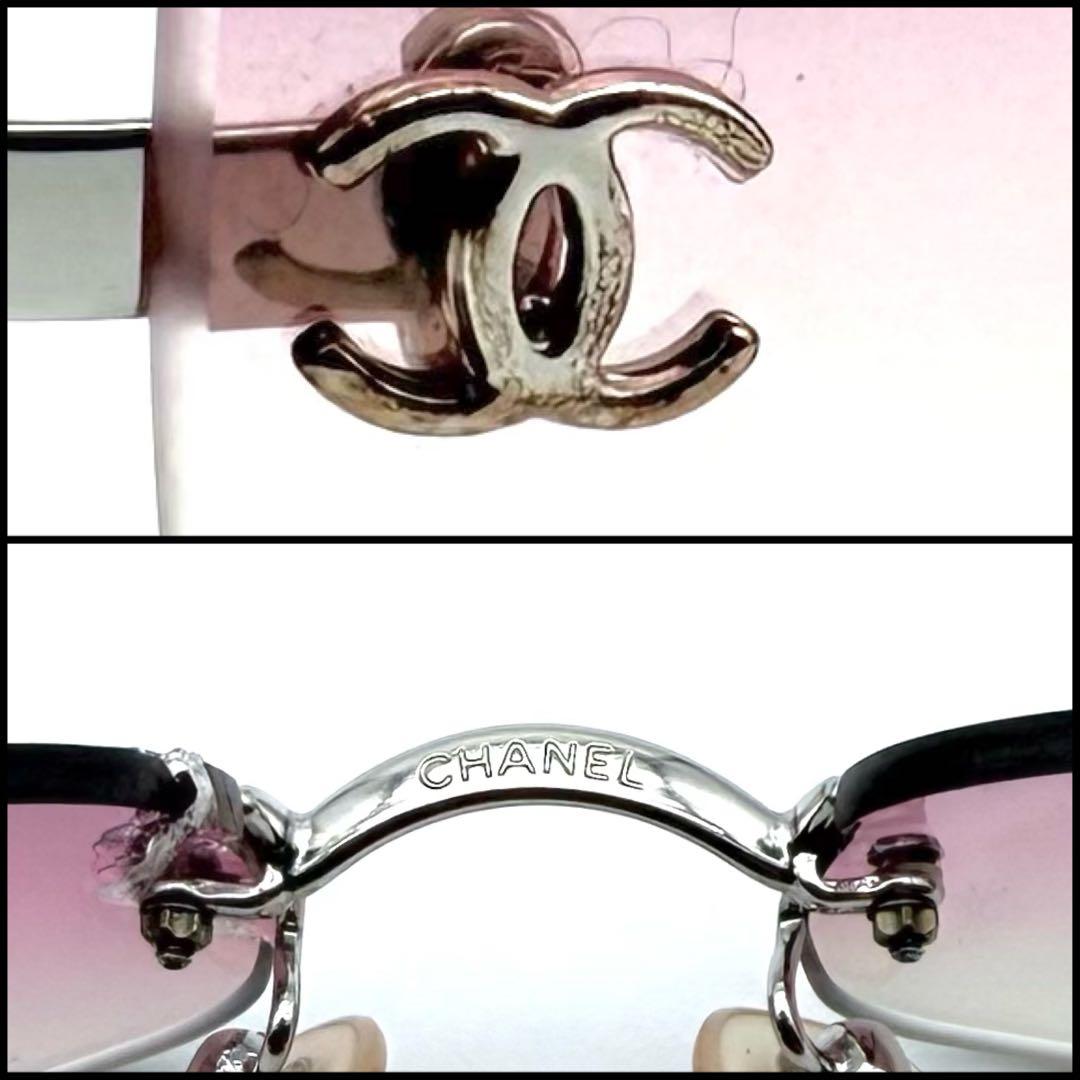 CHANEL シャネル　リムレス　サングラス　ココマーク　縁無し　00s Y2K