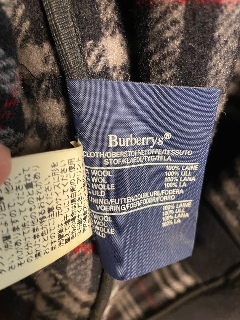 Burberrys メンズ　厚手　フード付き　ダッフルコート