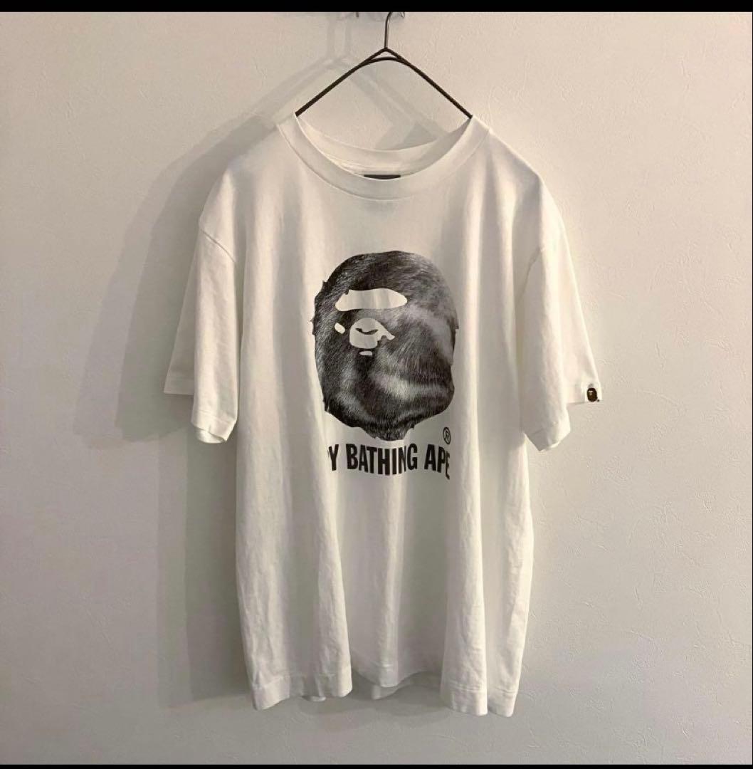 90s　初期タグ　アベイシングエイプ　Tシャツ　半袖　センターロゴプリント