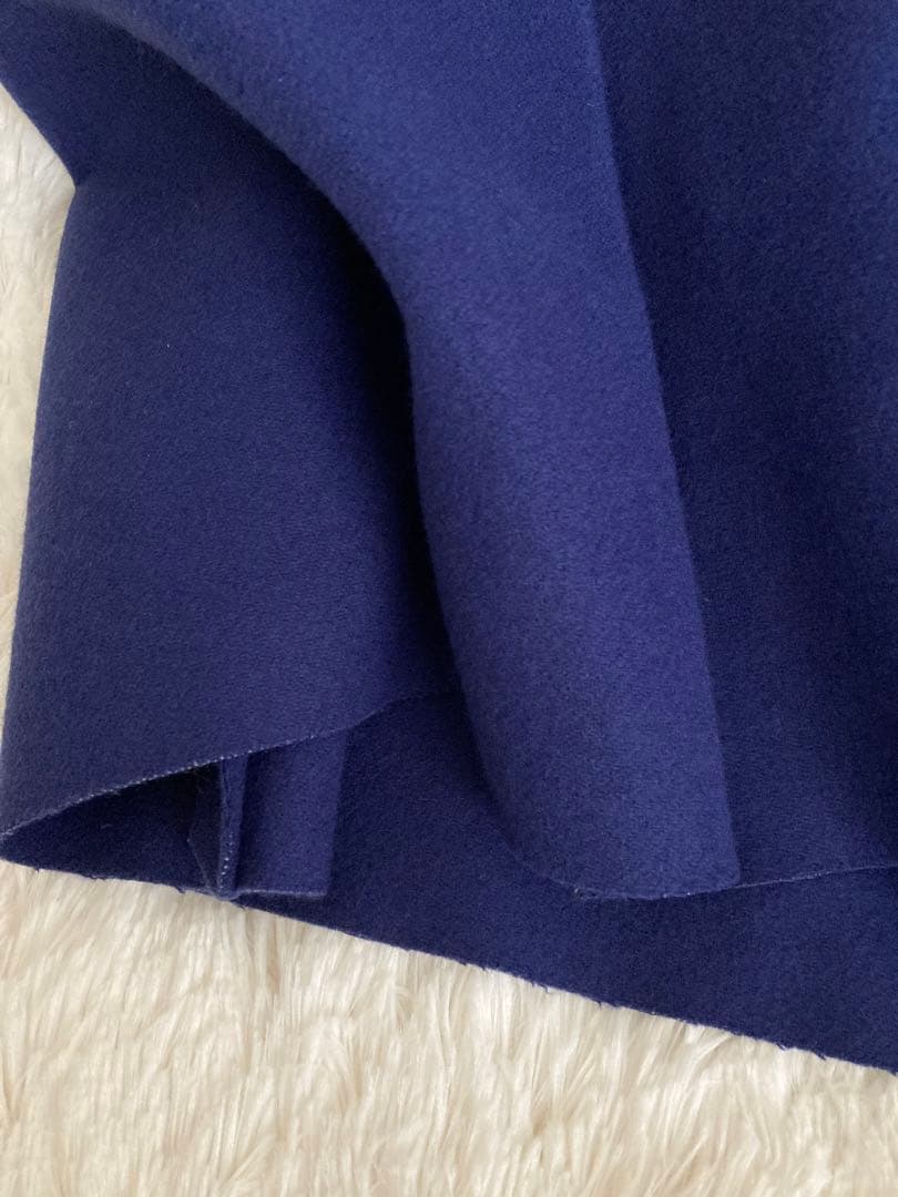 ランバンオンブルー　LANVIN en Bleu ショールカラーコート