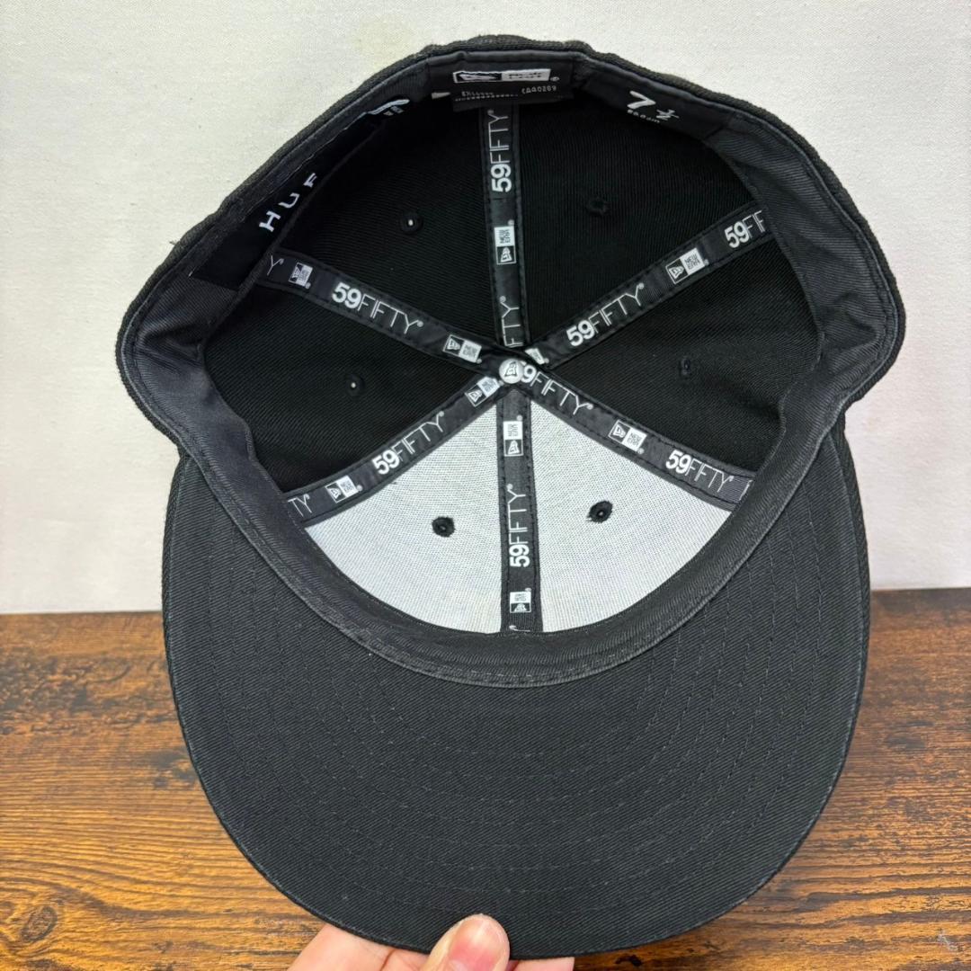 F86 ニューエラ 59fifty LP HUF ハフ ブラック 美品 2100