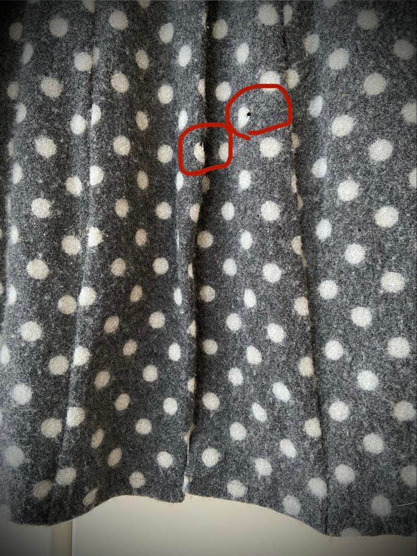 COMME des GARÇONS グレー・ドット柄 テーラードジャケット M
