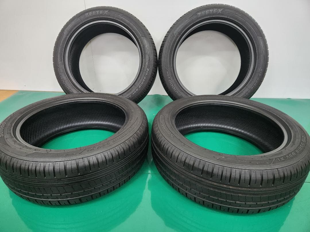 送料込☆2022年製ジーテックスZEETEX タイヤ 215/55R18 ☆4本