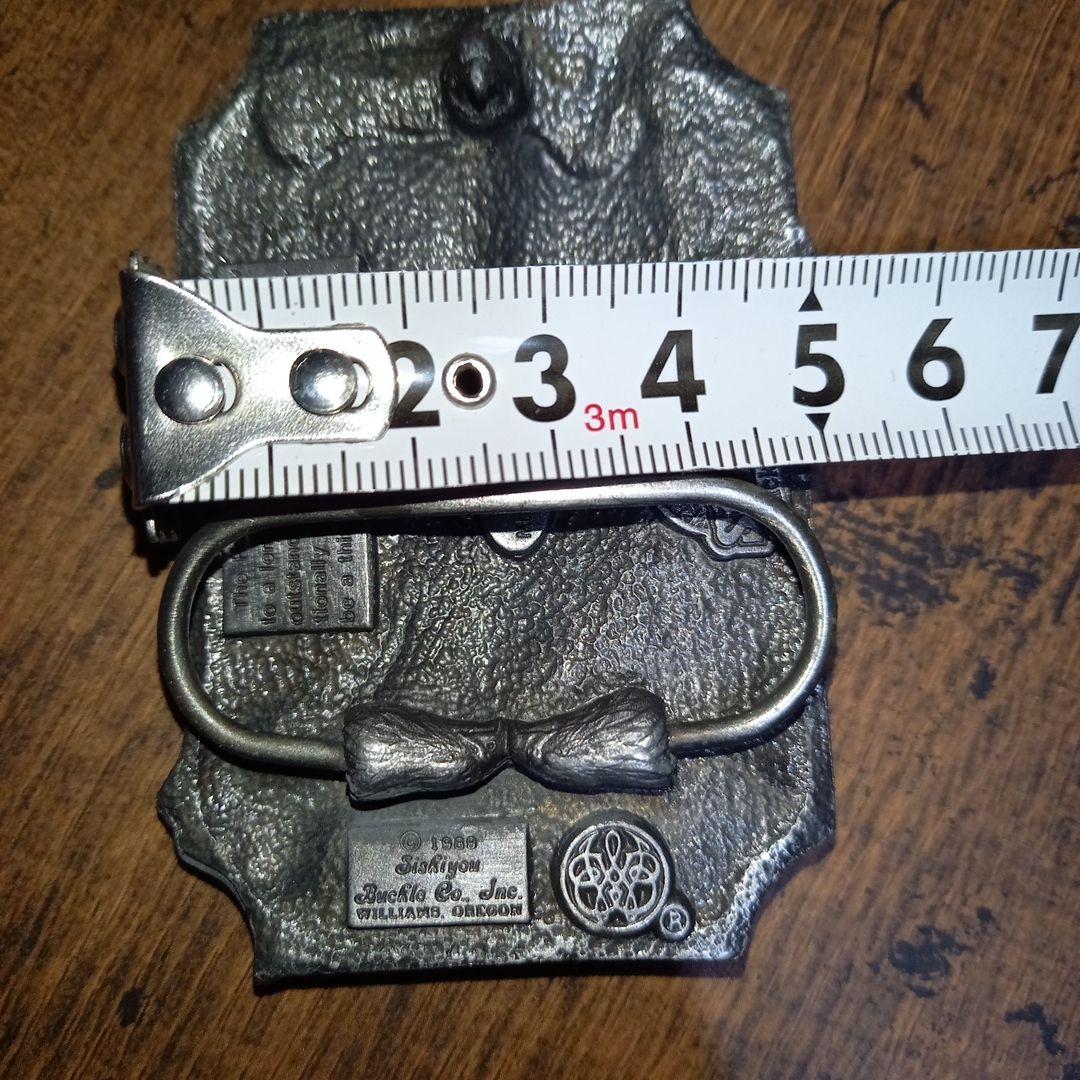 茶*ラ様 SISKIYOU 　鯨　バックル　クジラ　USA　ビンテージ　グリーン