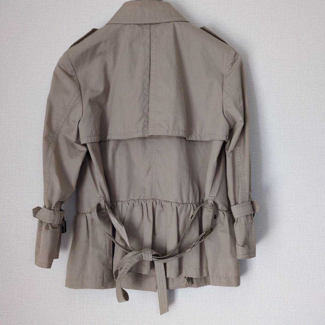 バーバリーブルーレーベル　ベージュ トレンチコート　ショート丈