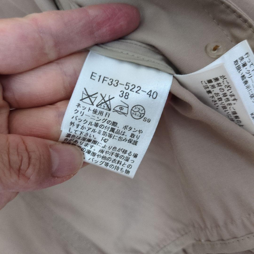 バーバリーブルーレーベル　ベージュ トレンチコート　ショート丈