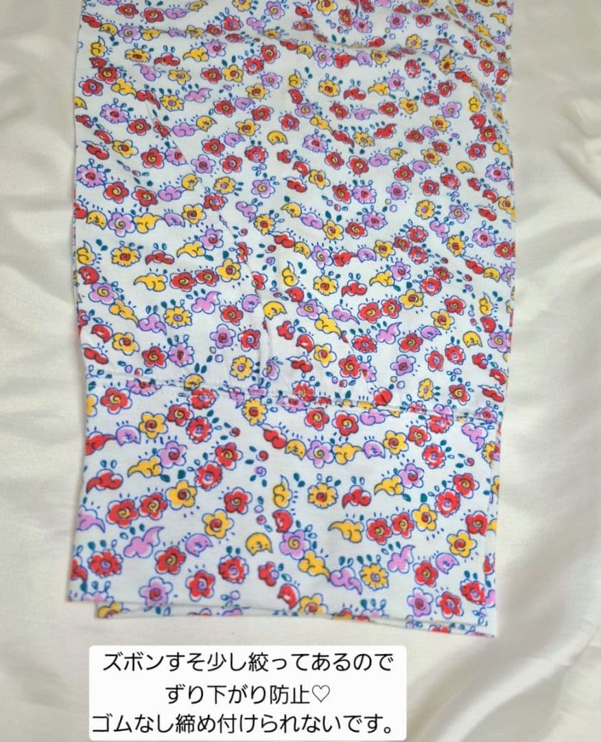 高級ツモリチサト　スリープ　パジャマ　M　綿100　猫　薄手　上下　新品　小花柄