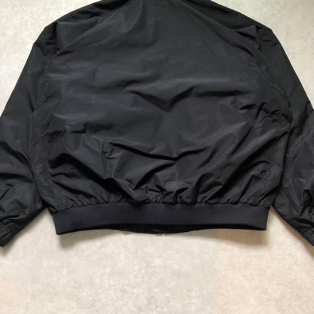 90s XXLコロンビア 裏フリース ウォームアップジャケット黒ナイロンテック系