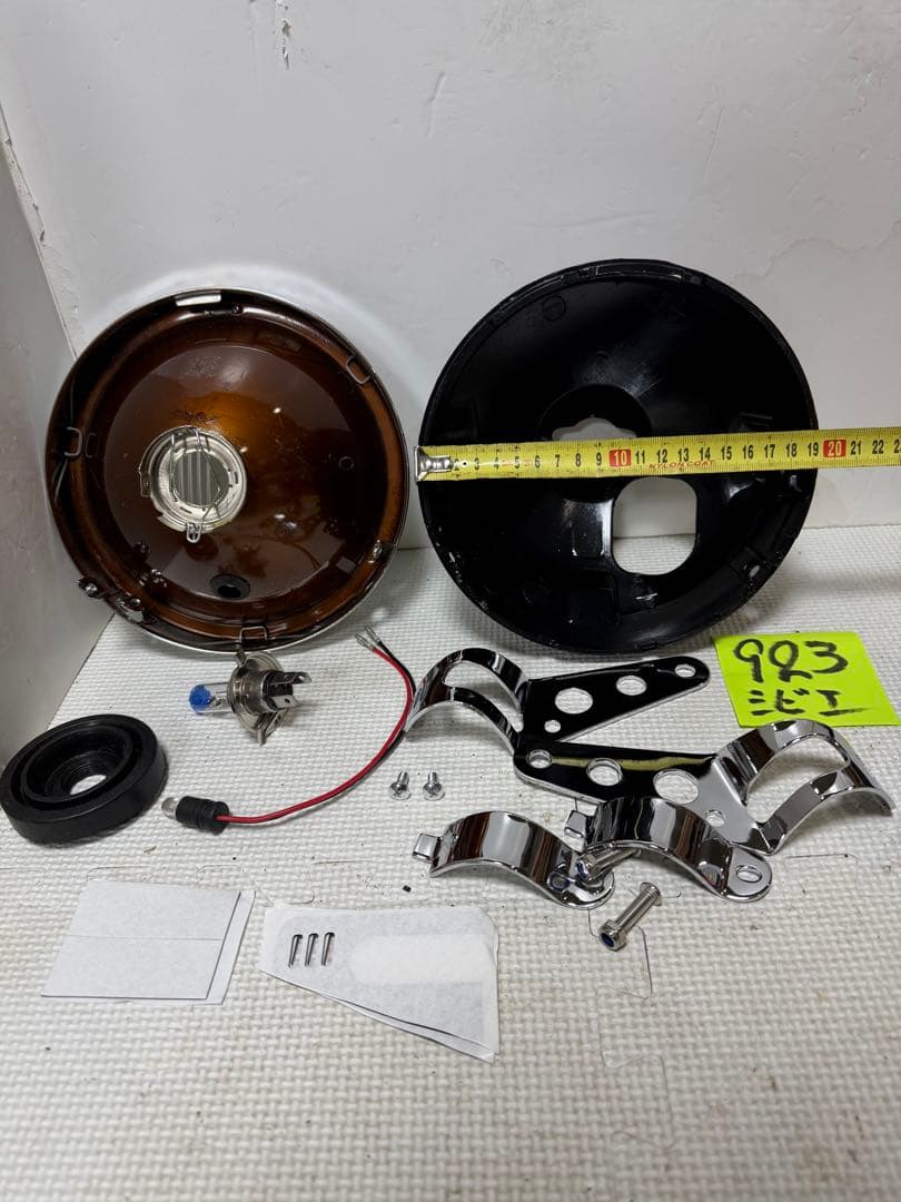 希少当時物シビエスーパーオスカー180πシビエ凹みレンズ付ヘッドライトマーシャル