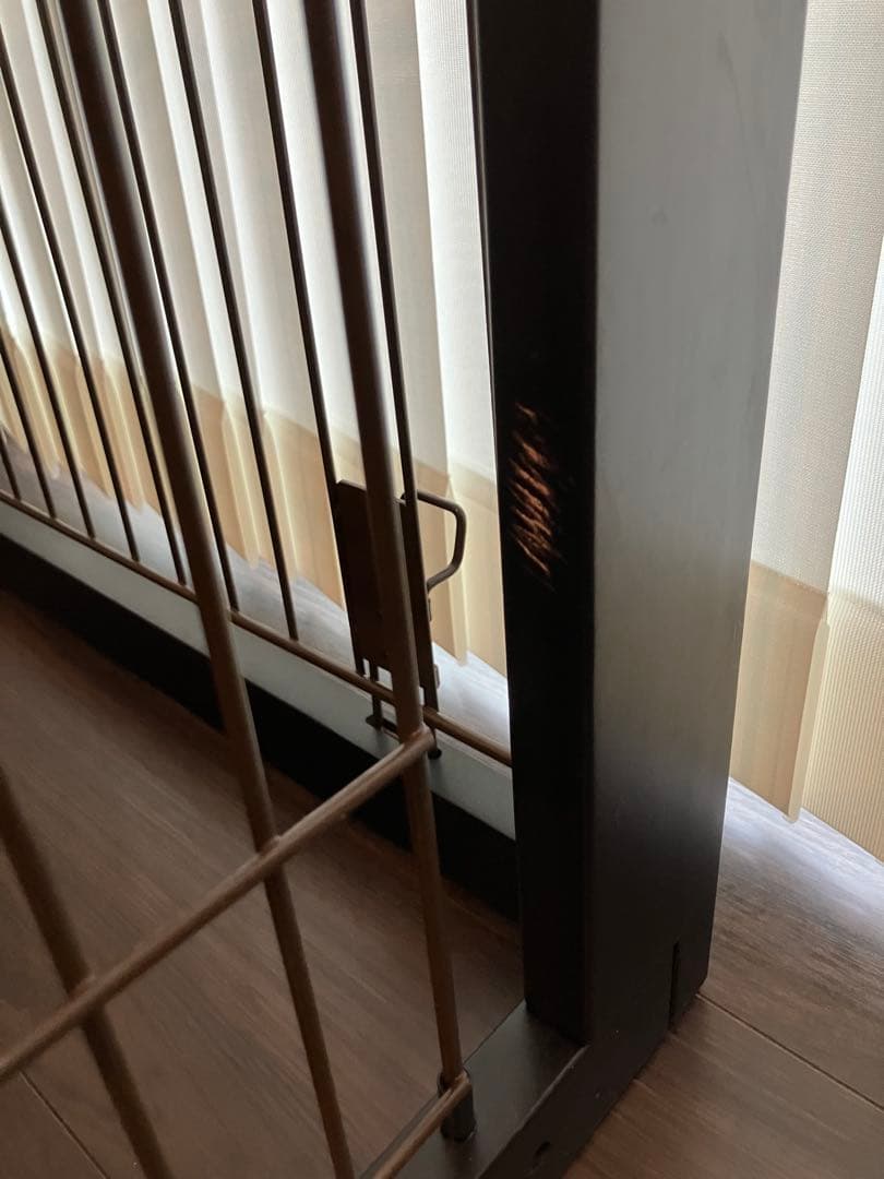 リッチェル　木製スライドペットサークルワイド屋根とトレーつき