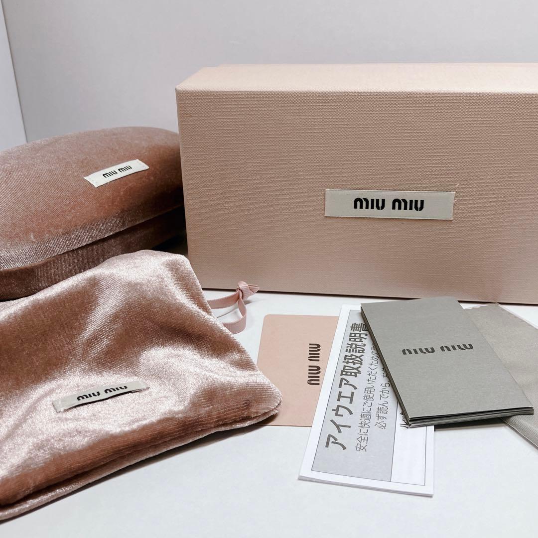 美品✨　ミュウミュウ　サングラス　グリンプス　SMU10W メタルロゴ　付属品