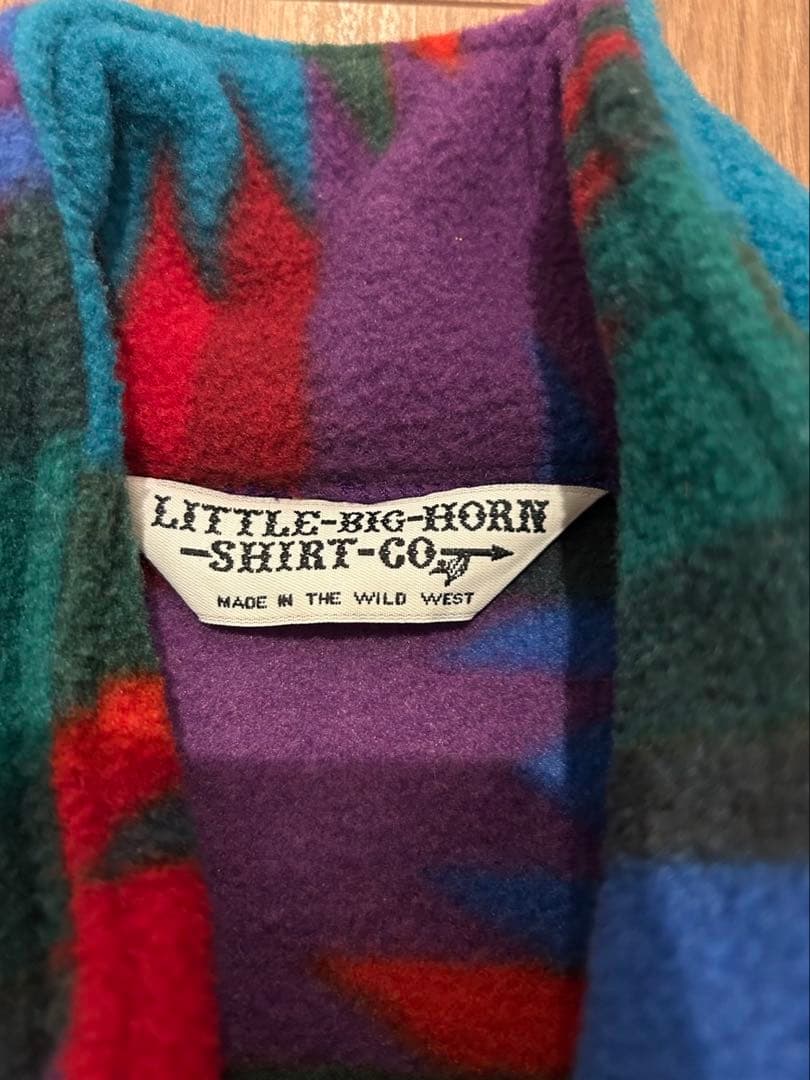 80s フリースベスト　USA製　ネイティブ柄　vintage
