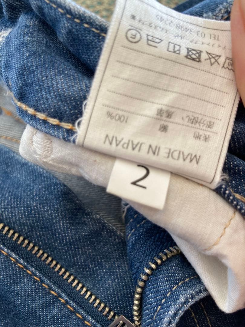◉おこめデニムのシャルロットパンツ（加工）サイズ2◉