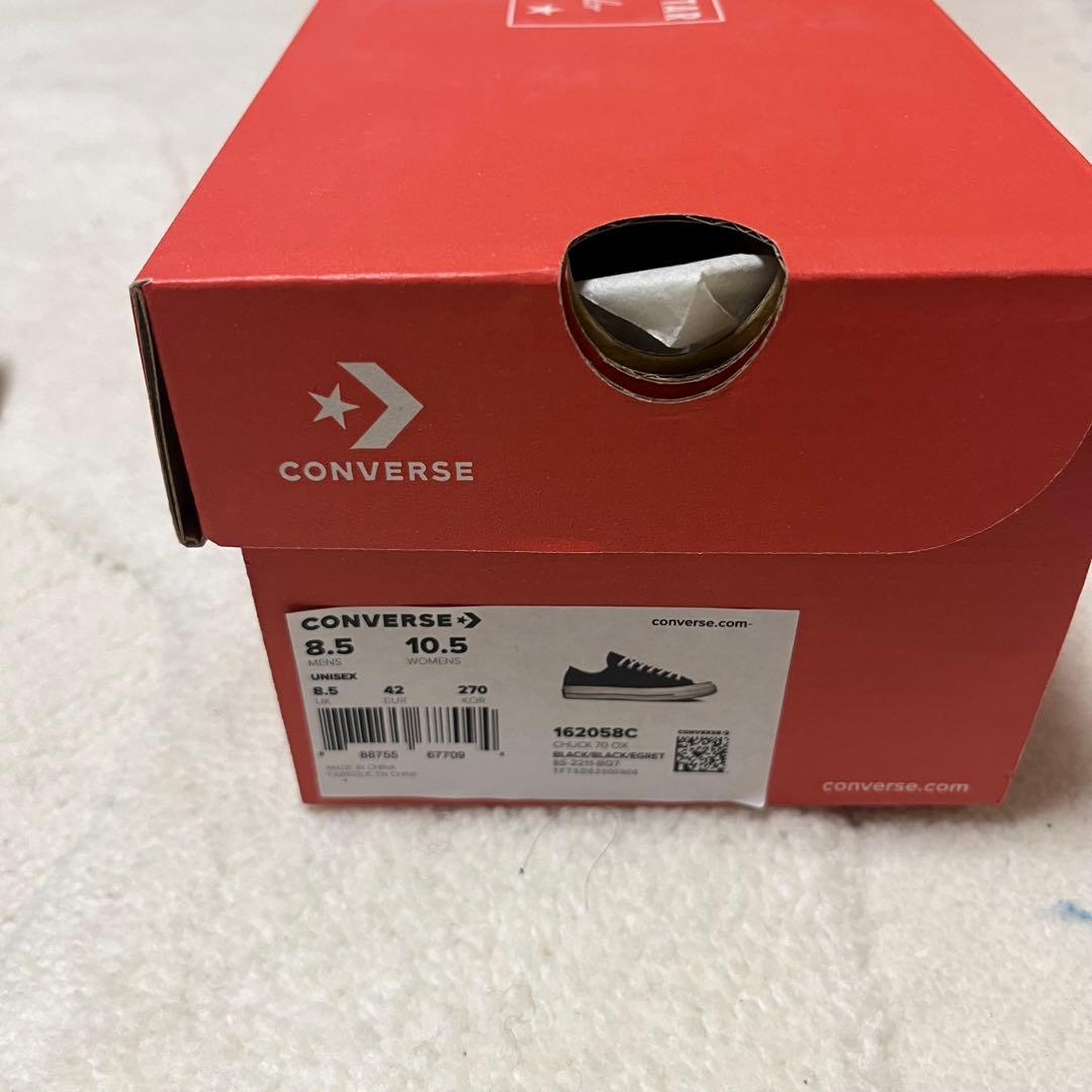 コンバース ct70 チャックテイラー 27cm ブラック