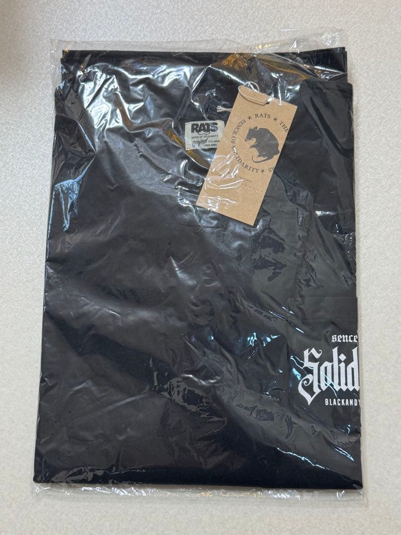 RATS ラッツ SOLIDARITY POCKET TEE BLACK XXL