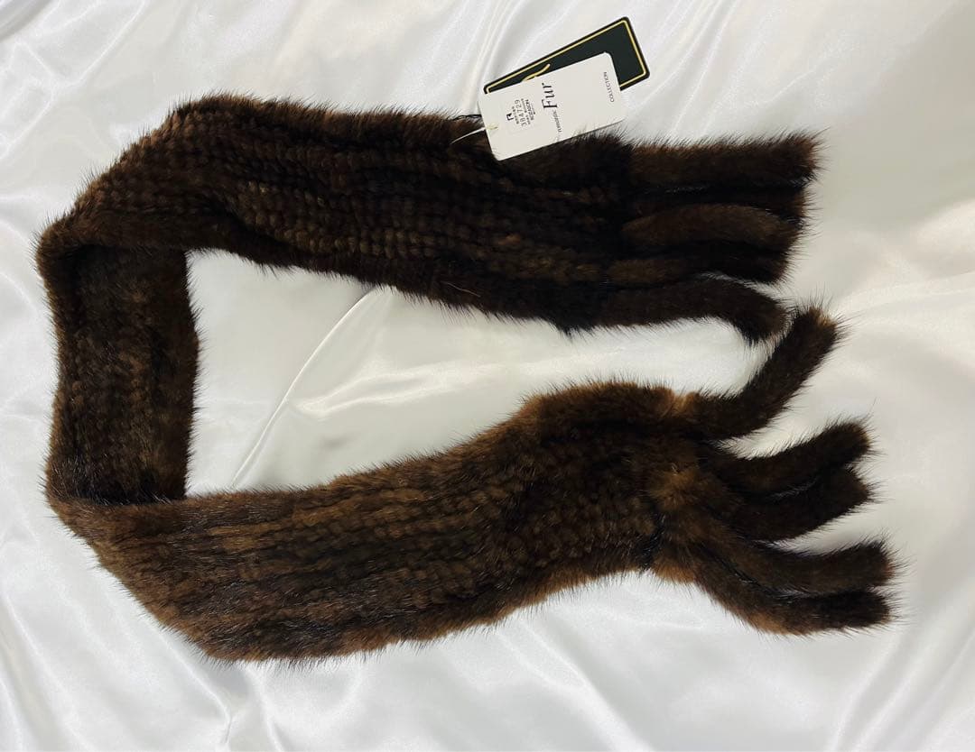 ミンクマフラー　お値下げ♪ 新品　　ダークブラウン