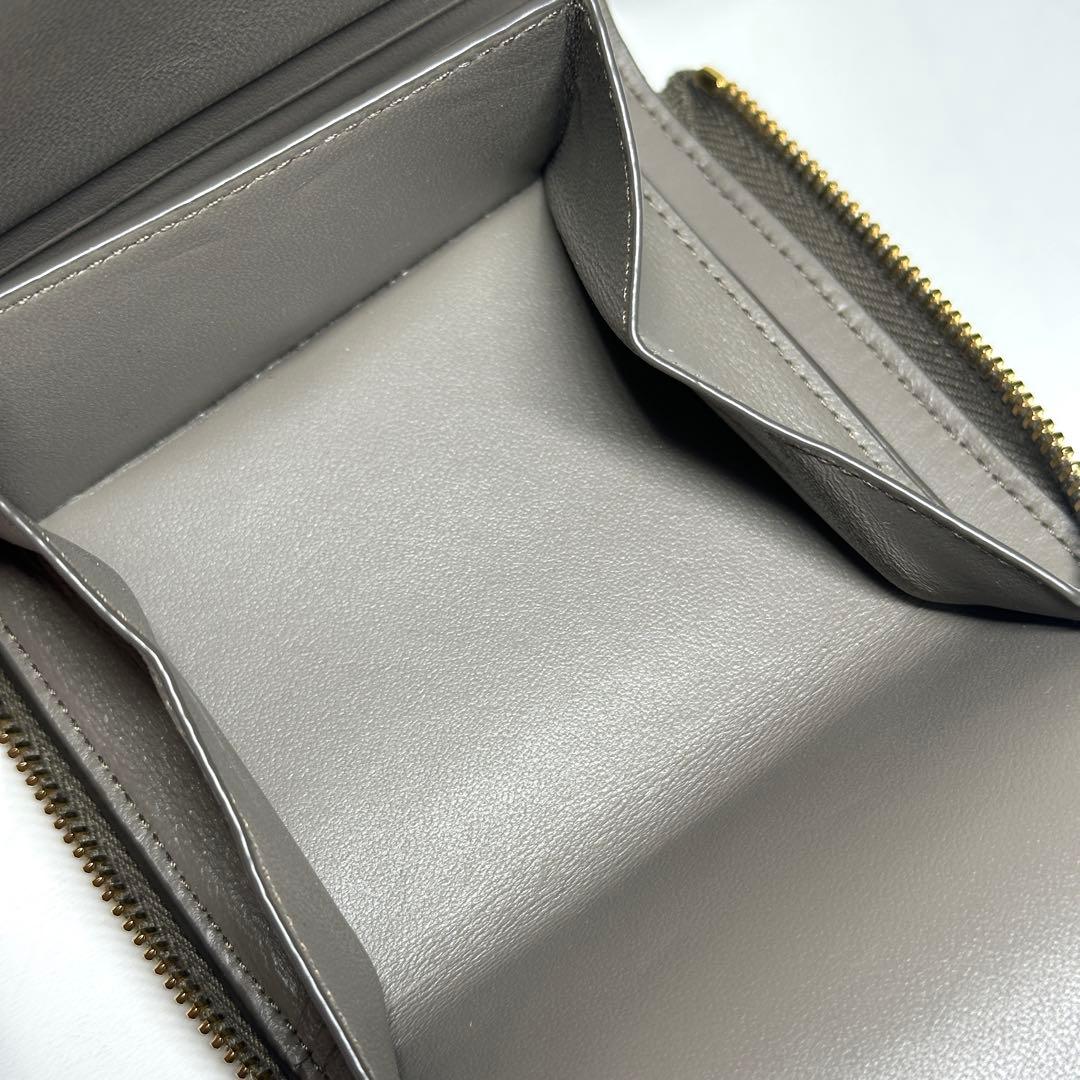 SAINT LAURENT 26春夏 カサンドラ ビジュー コンパクトウォレット