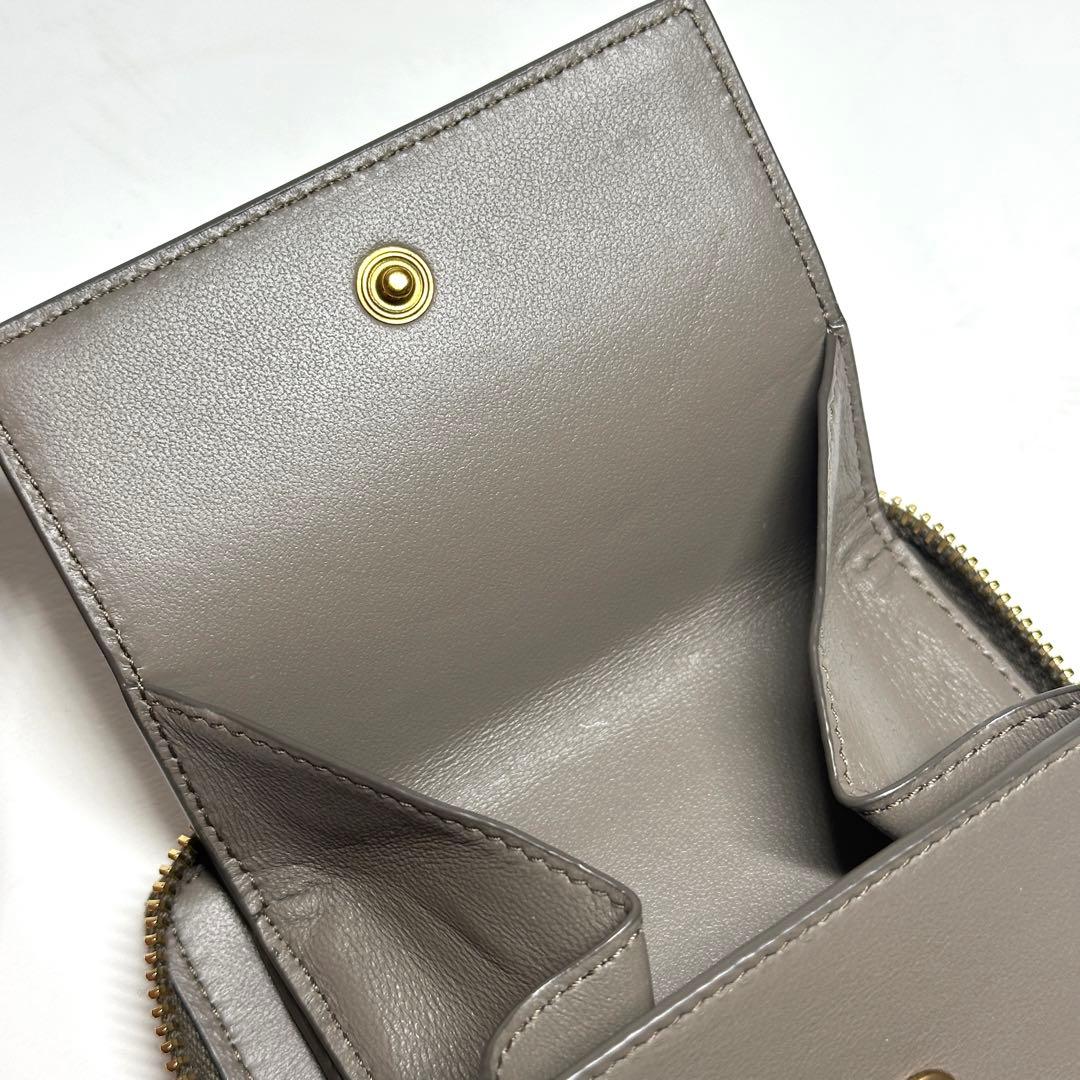 SAINT LAURENT 26春夏 カサンドラ ビジュー コンパクトウォレット