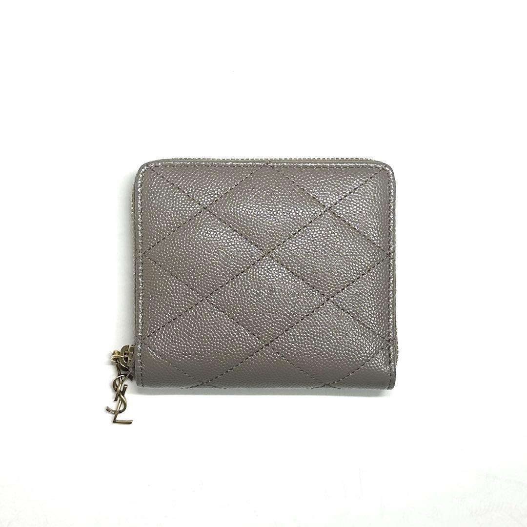 SAINT LAURENT 26春夏 カサンドラ ビジュー コンパクトウォレット