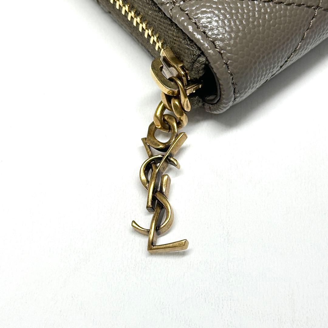 SAINT LAURENT 26春夏 カサンドラ ビジュー コンパクトウォレット