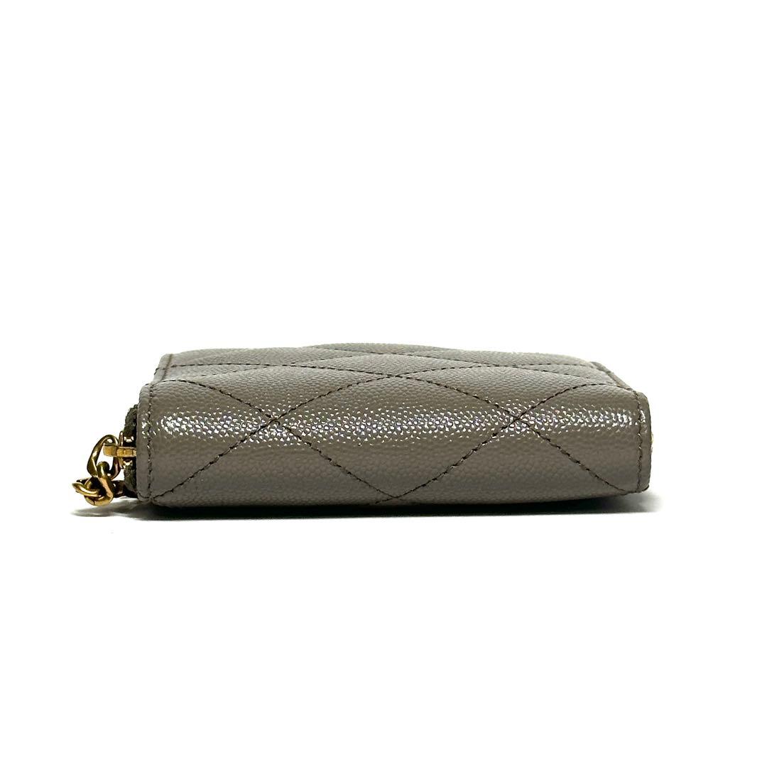 SAINT LAURENT 26春夏 カサンドラ ビジュー コンパクトウォレット