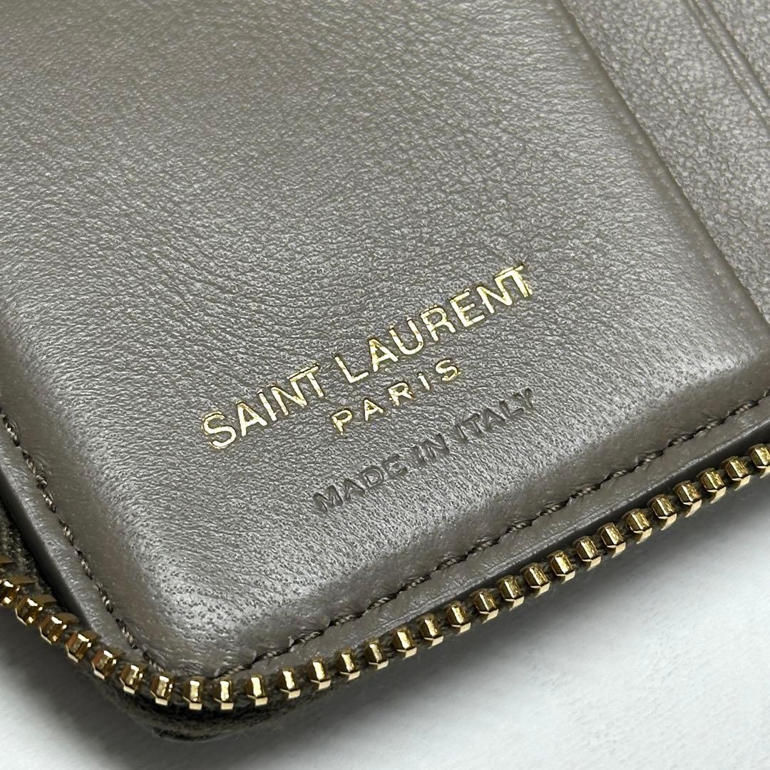 SAINT LAURENT 26春夏 カサンドラ ビジュー コンパクトウォレット
