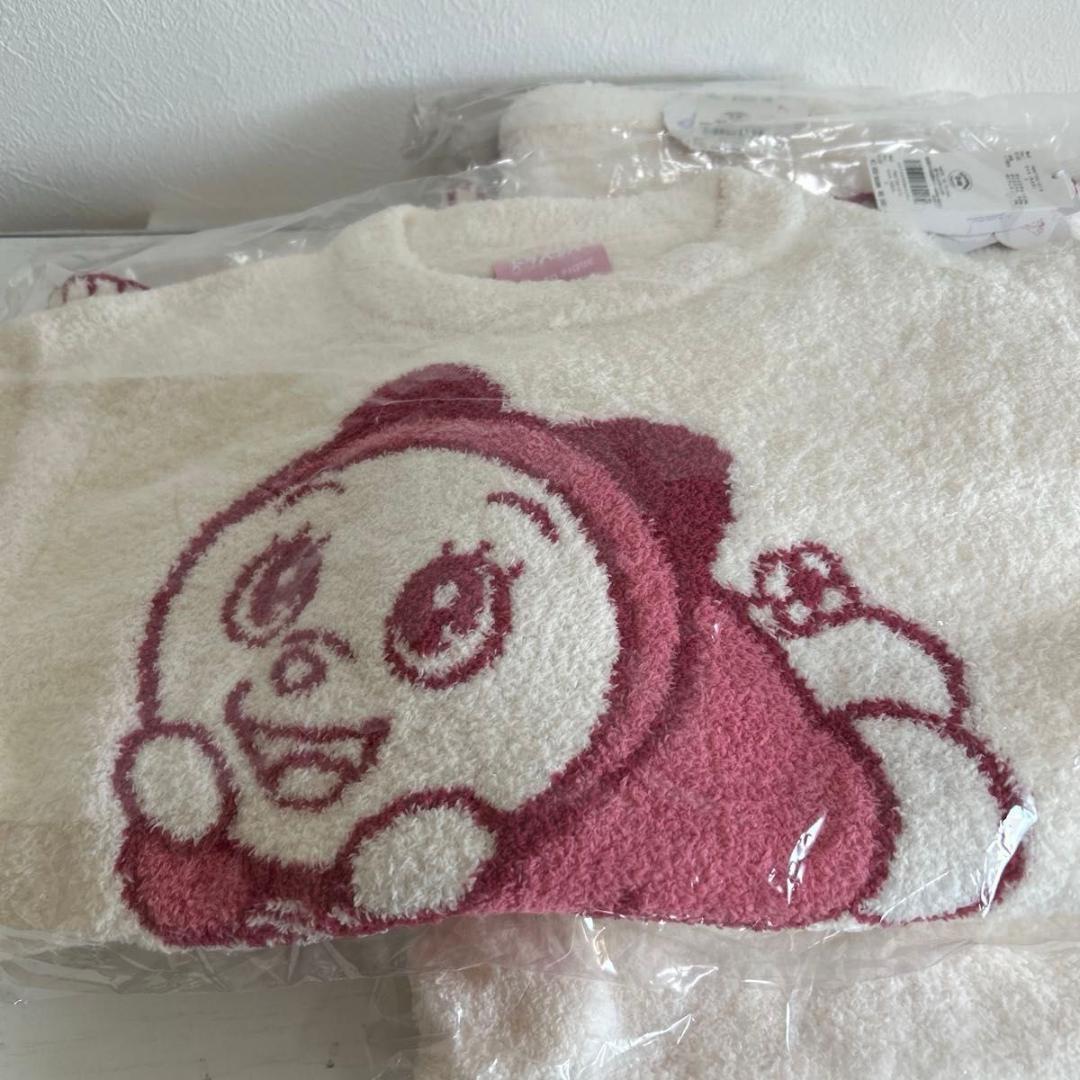 新品 gelato pique ベビモコジャガードプルオーバー、ロングパンツ