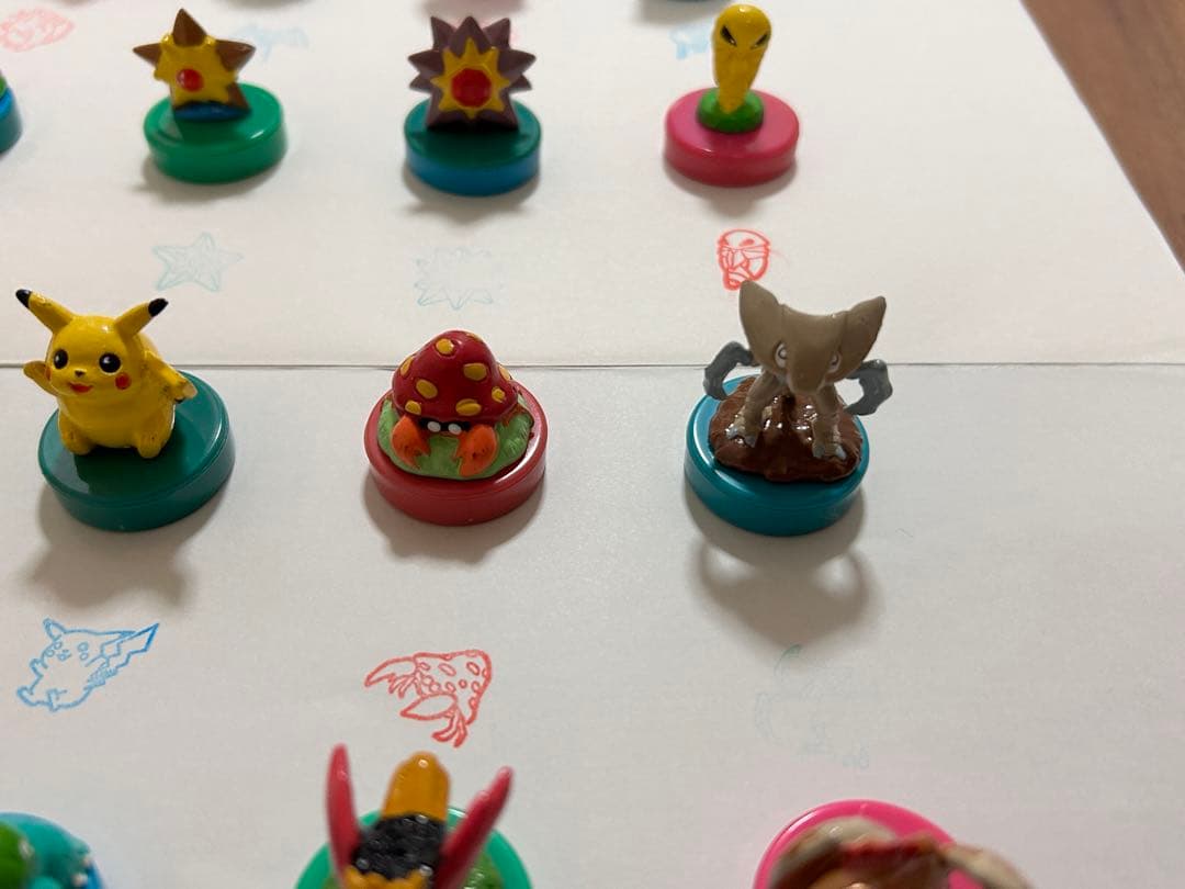 ポケモン フィギュア スタンプ ミニフィギュア ハンコ レトロ