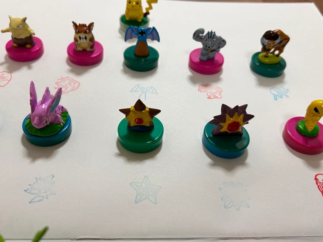 ポケモン フィギュア スタンプ ミニフィギュア ハンコ レトロ