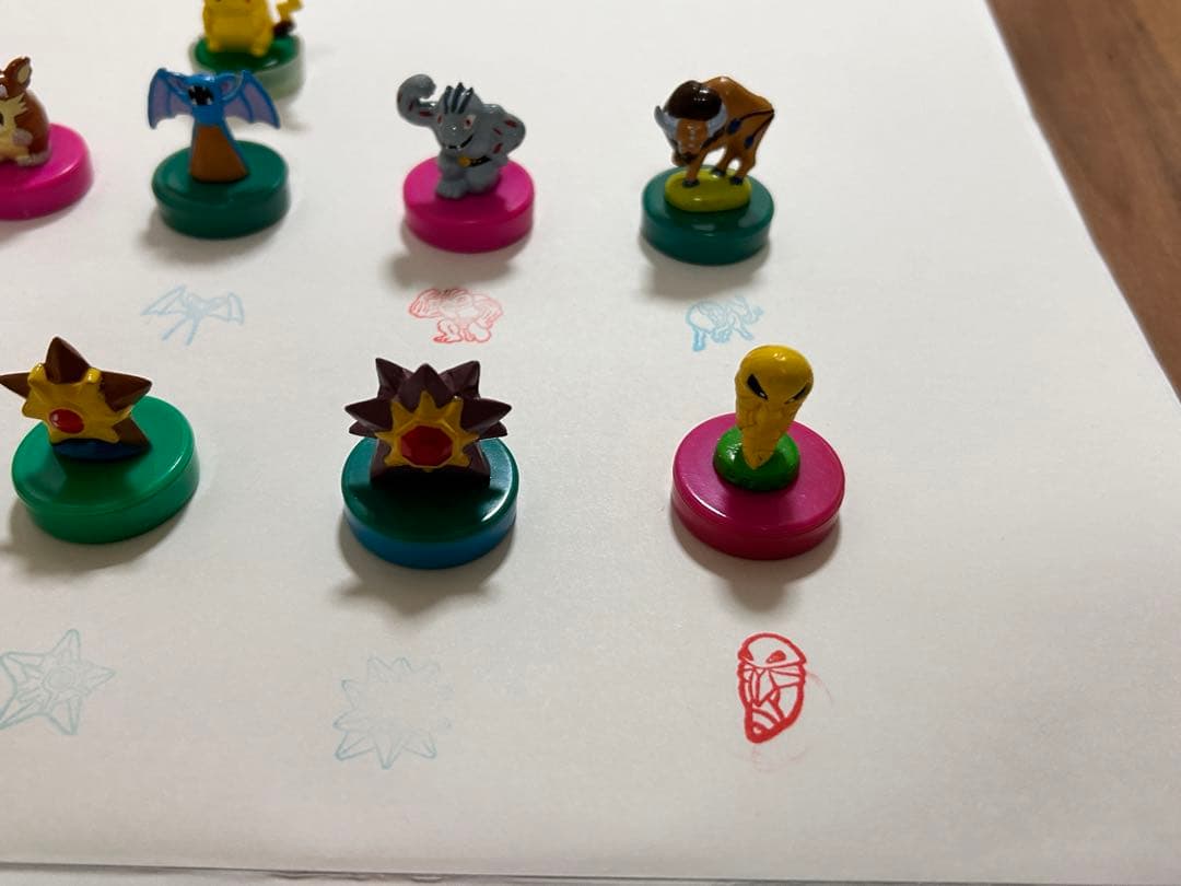 ポケモン フィギュア スタンプ ミニフィギュア ハンコ レトロ
