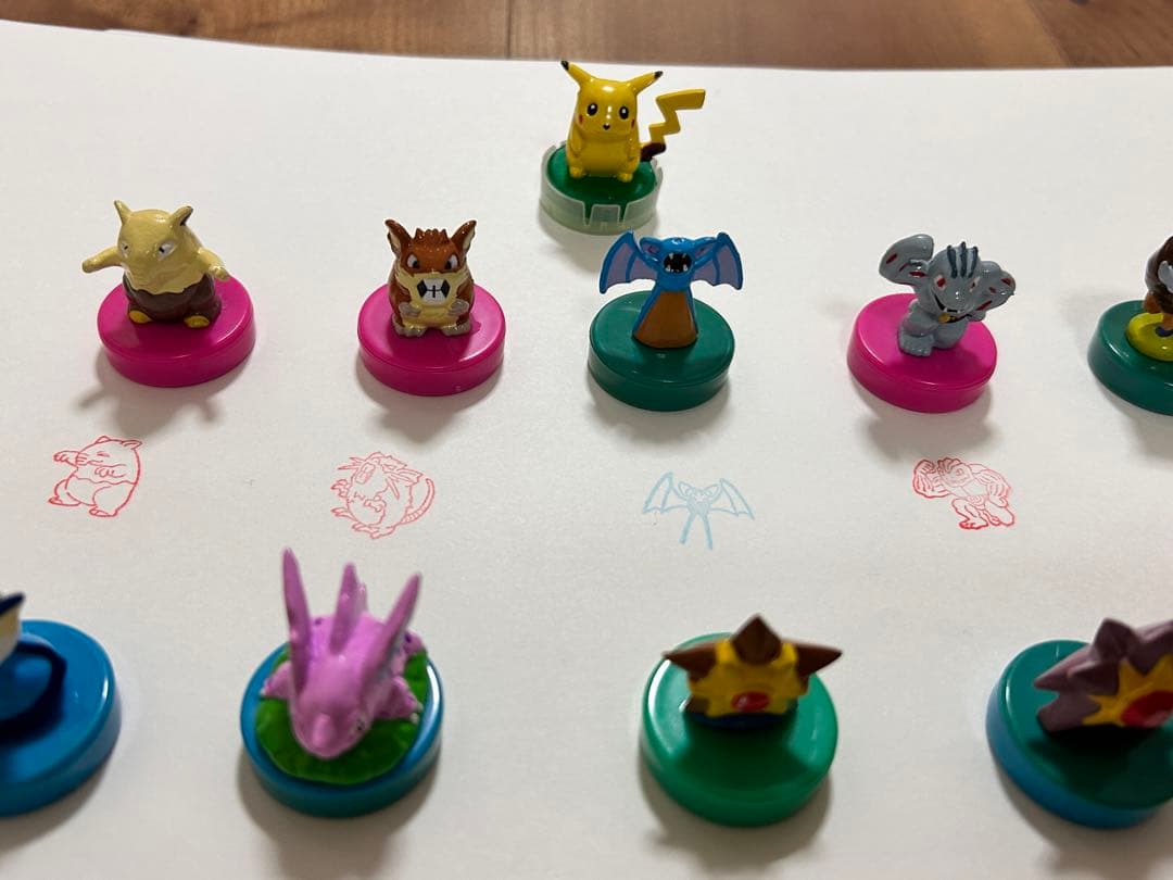 ポケモン フィギュア スタンプ ミニフィギュア ハンコ レトロ