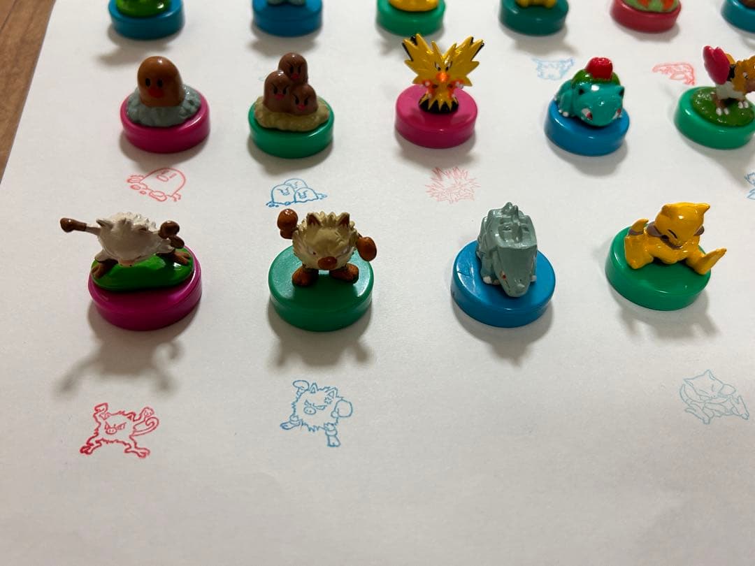 ポケモン フィギュア スタンプ ミニフィギュア ハンコ レトロ