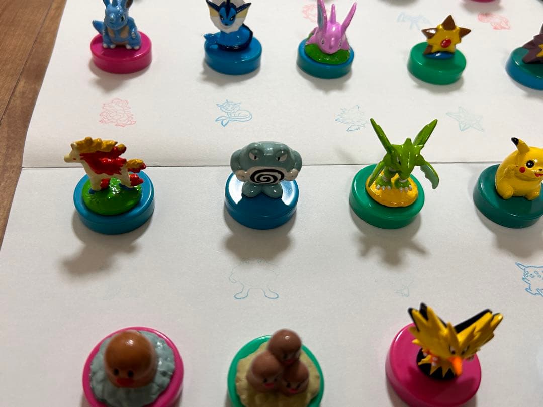 ポケモン フィギュア スタンプ ミニフィギュア ハンコ レトロ