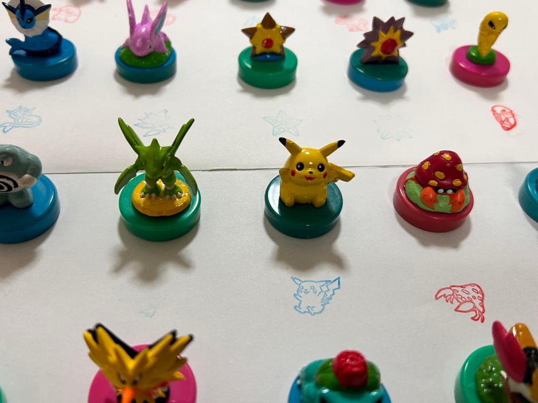 ポケモン フィギュア スタンプ ミニフィギュア ハンコ レトロ