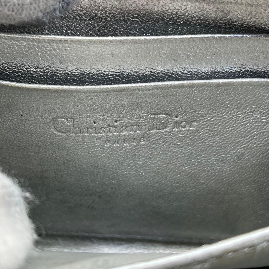 クリスチャンディオール 折り財布 ケース トロッター柄 ラウンドファスナー