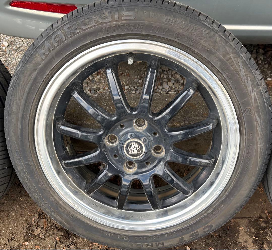 軽自動車用アルミ&165/55-15 2本セット