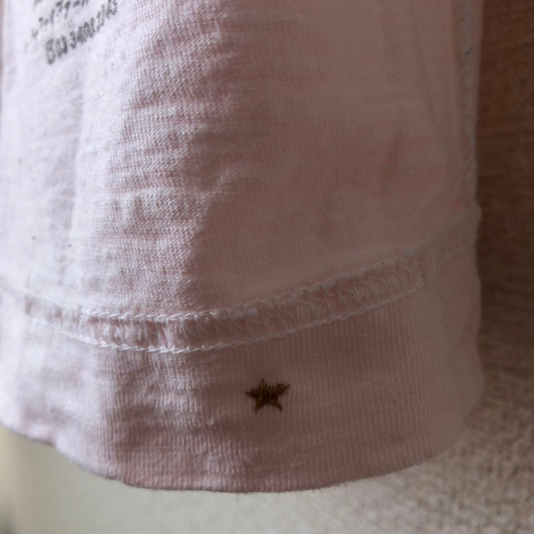 ４５Ｒ　天竺の桜色オーシャンＴシャツ　サイズ1