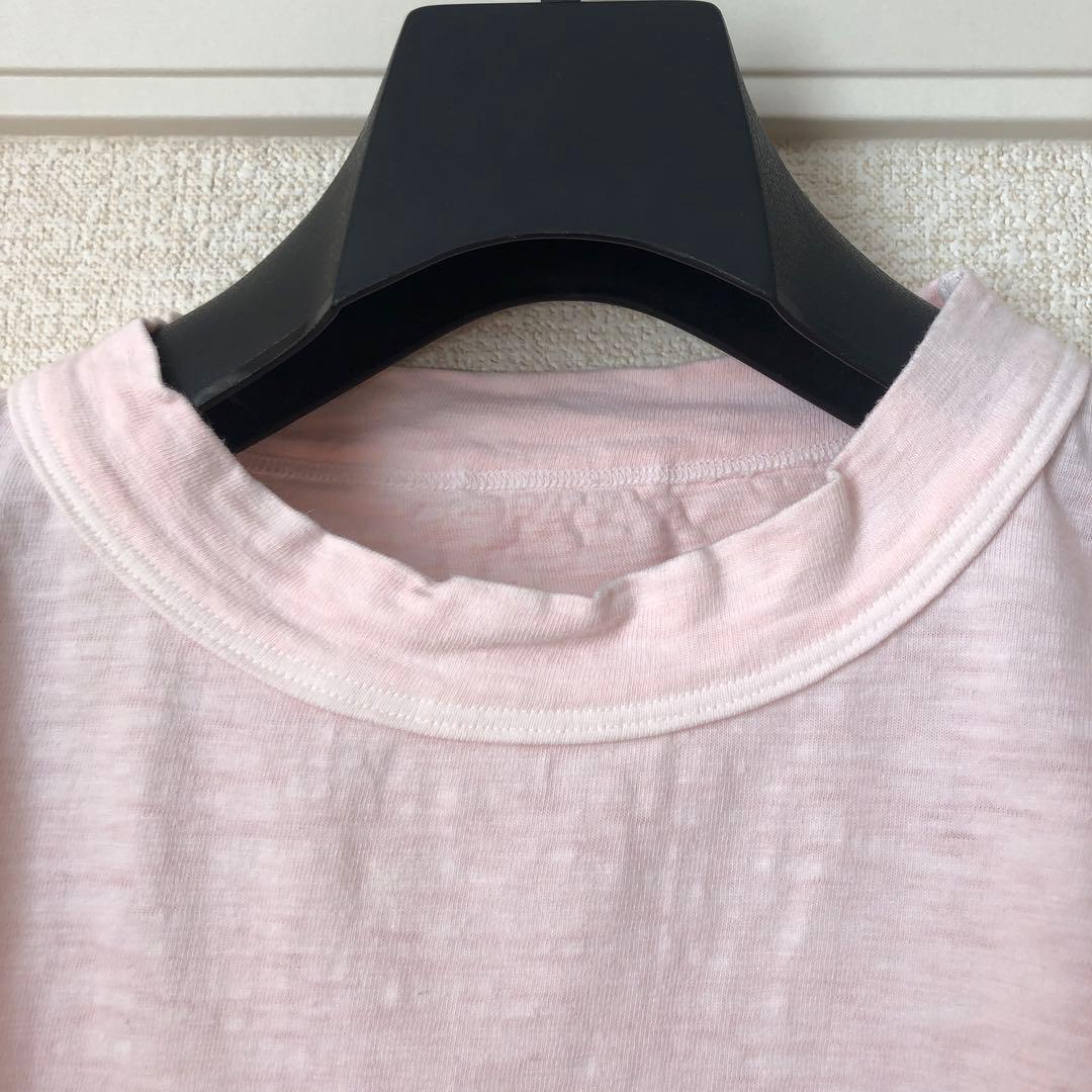 ４５Ｒ　天竺の桜色オーシャンＴシャツ　サイズ1