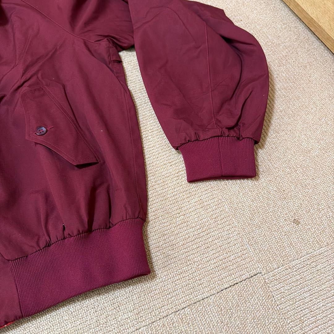 BARACUTA バーガンディ ジッパー付きジャケット