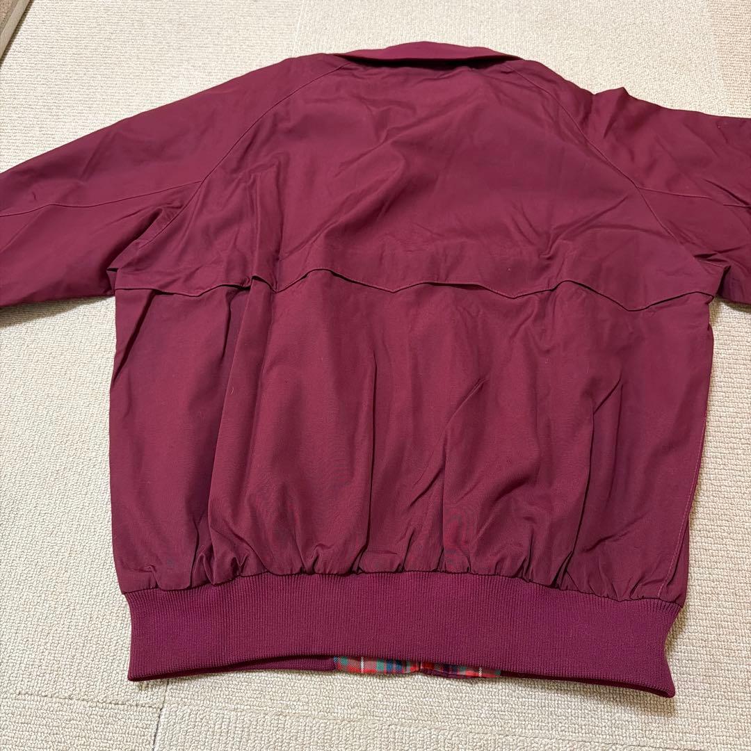 BARACUTA バーガンディ ジッパー付きジャケット