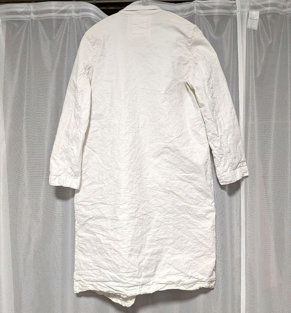 H+ HANNOH WESSEL ホワイト　ロングコート　36