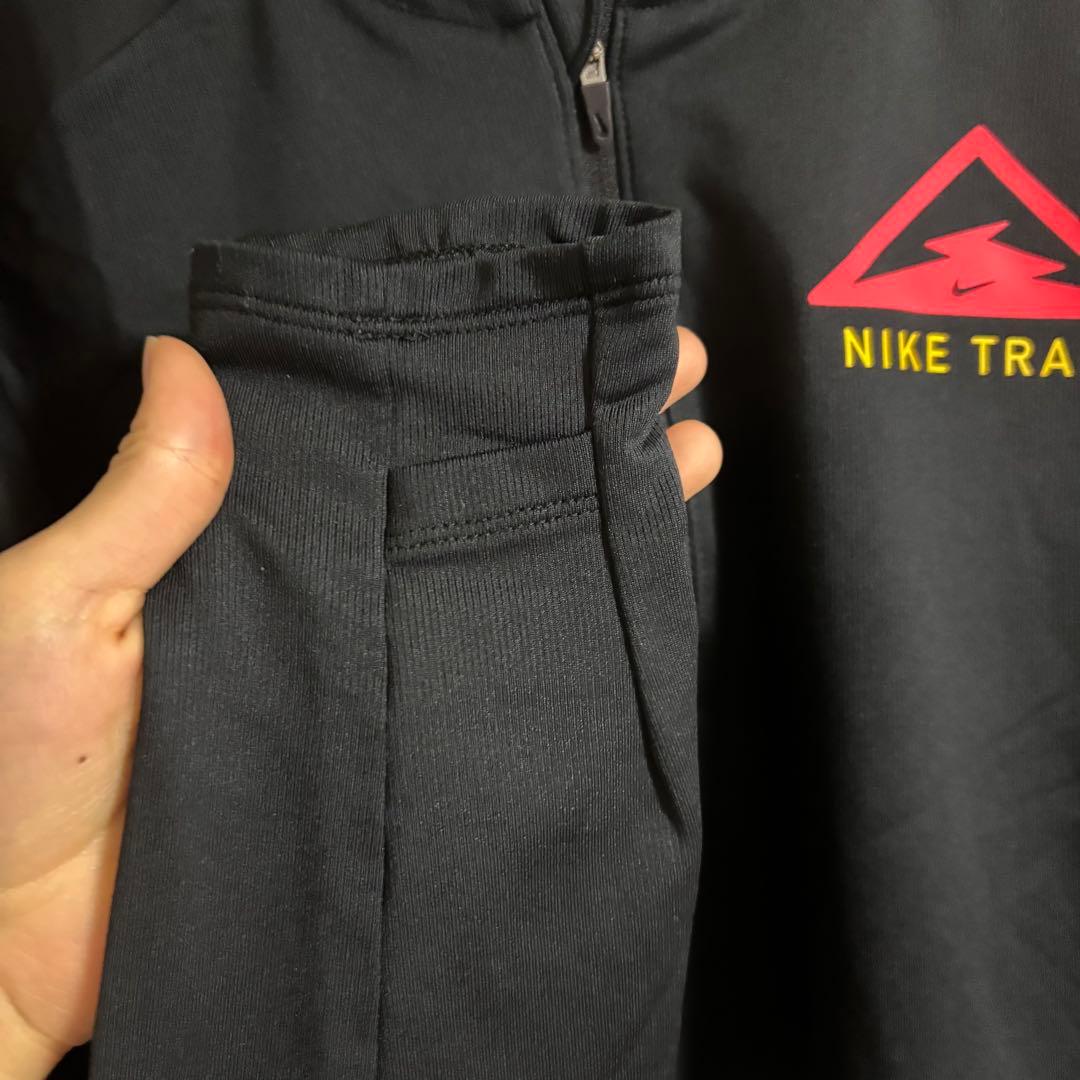 Nike Trail ハーフジッパートップス ブラック