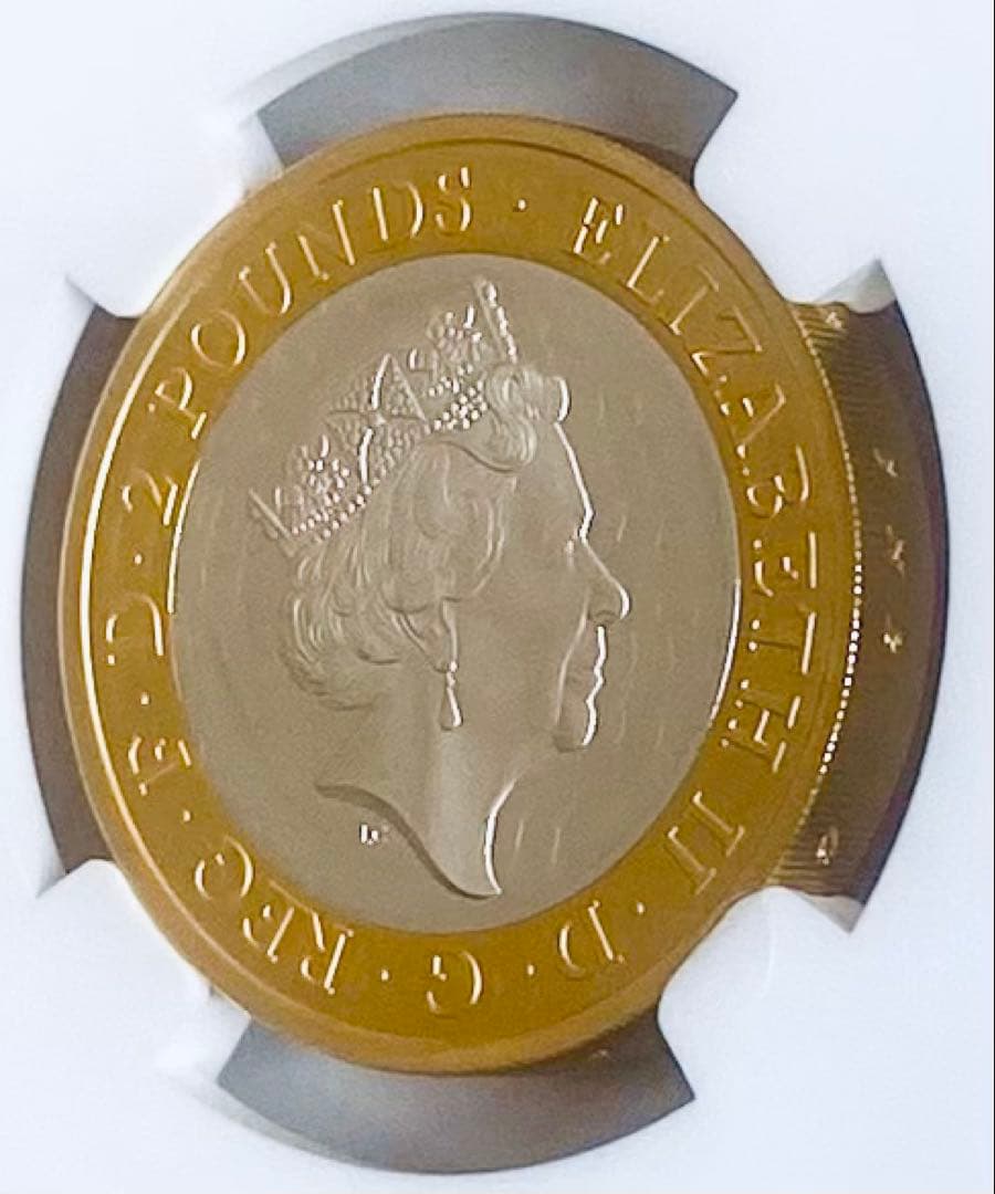 2020年 イギリス メイフラワー号出航400周年記念 2色金メッキプルーフ銀貨