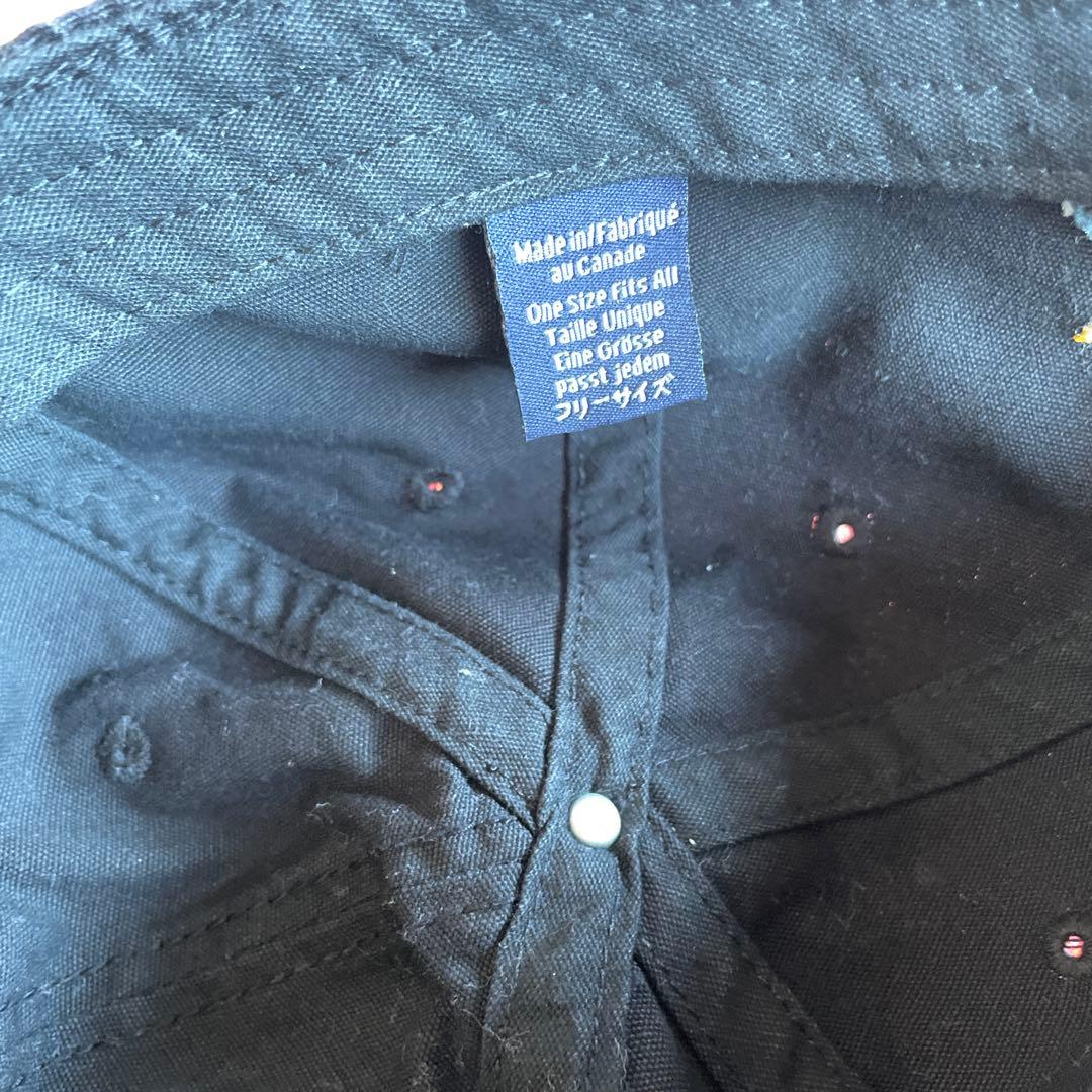 Arc’teryx アークテリクス　ビンテージ　キャップ　カナダ製　黒✖️金