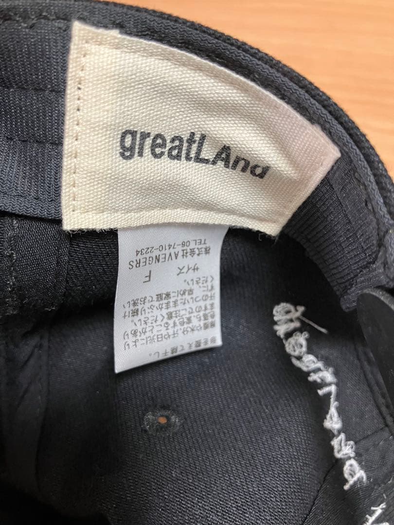 ゴアgreatLAndORIGINALsadeブラックキャップ新品未使用品