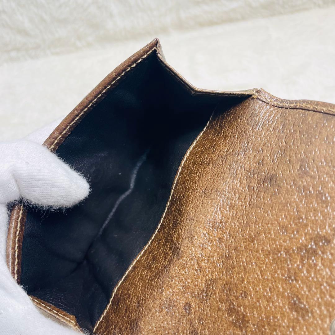 未使用級　正規品GUCCI グッチGGキャンバス ホースビット 二つ折り財布