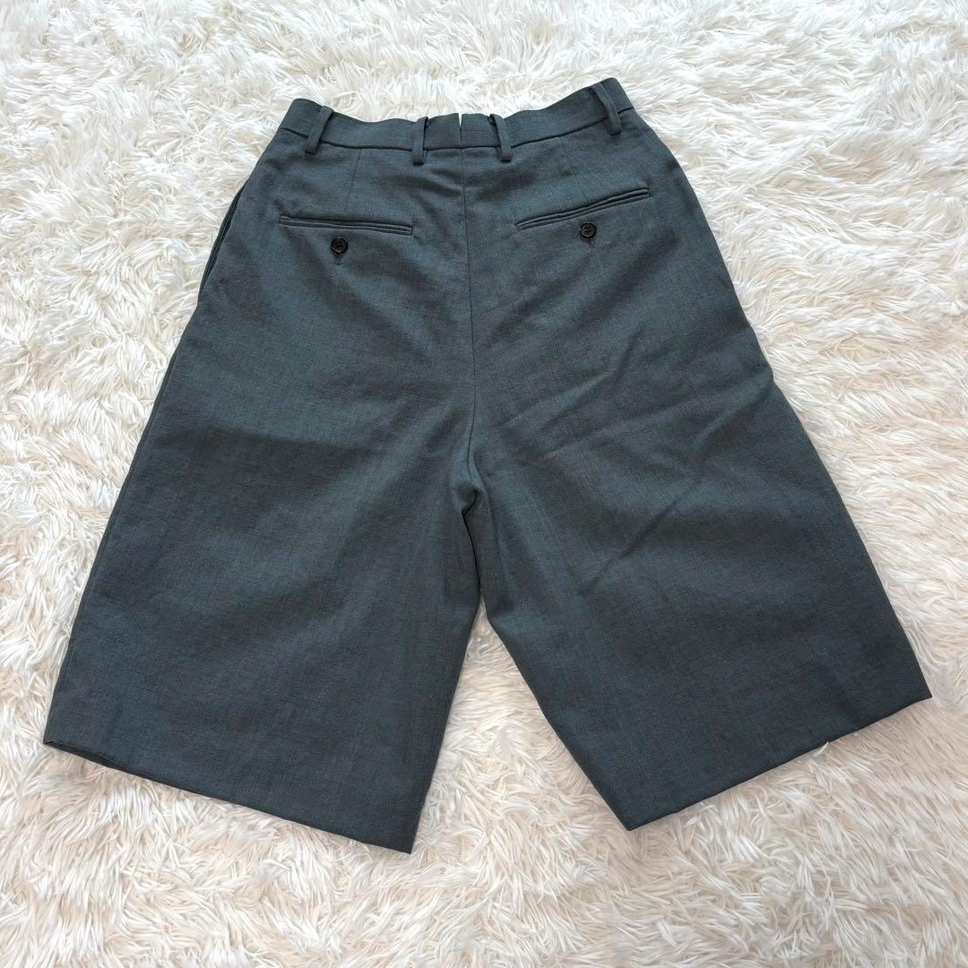 激レア イレーヴ yleve ハーフパンツ グレー overdye ウール