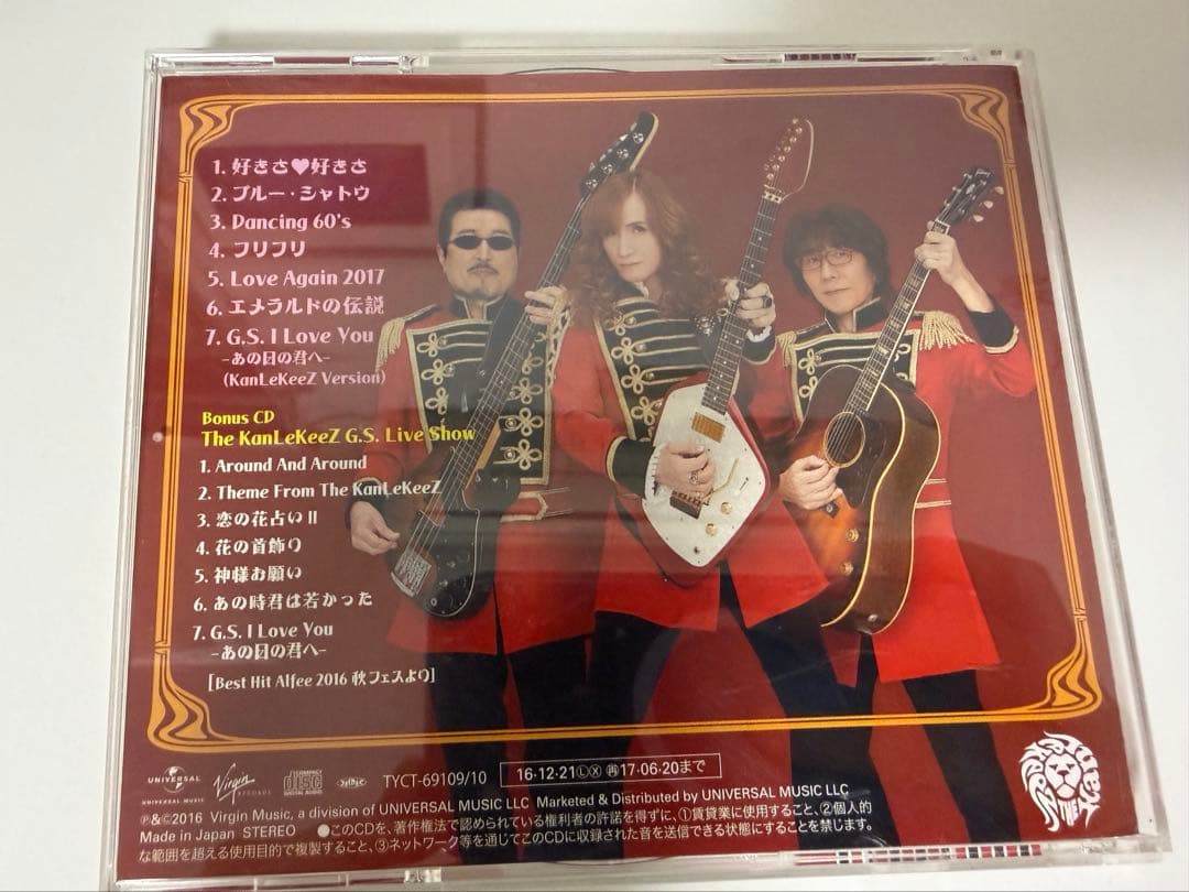 カンレキーズ THE ALFEE 初回限定版 The KanLeKeeZ