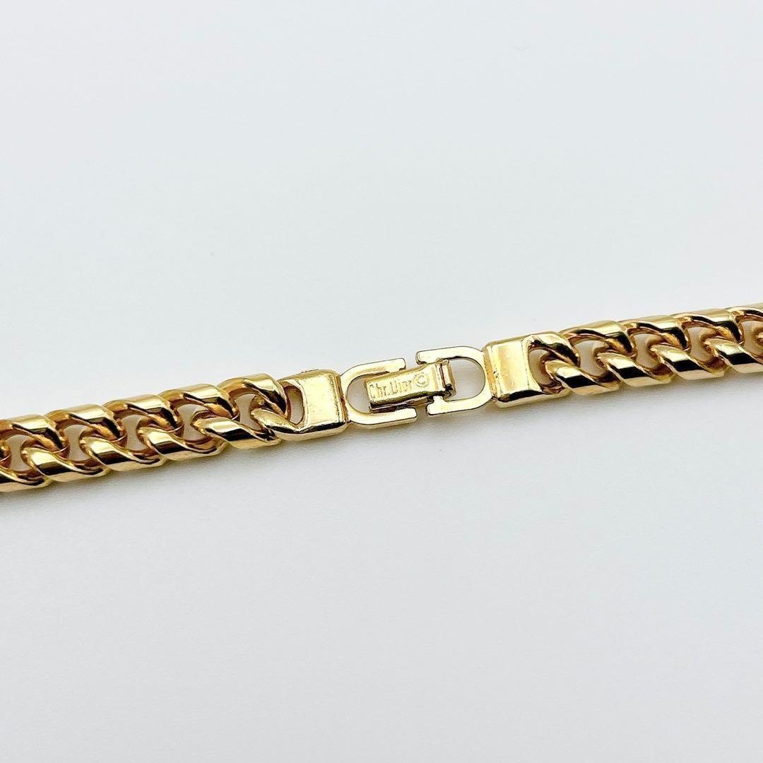 2834-2 極美品✨　Dior　ロングネックレス　喜平　CD ロゴ　希少　刻印